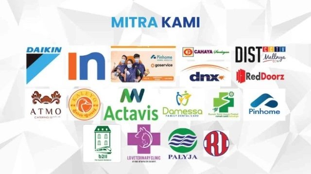 Logo-logo mitra perusahaan yang bekerja sama
